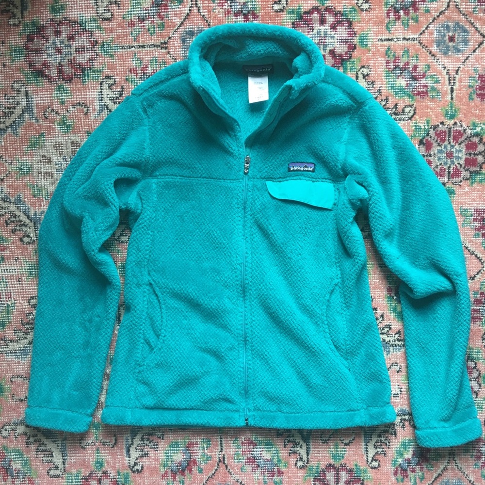 Patagonia Re-Tool Fleece Jacket Full Zip Teal M